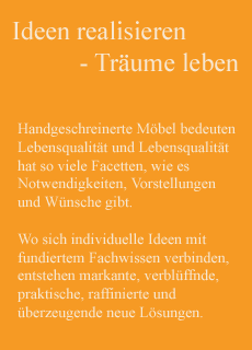 Ideen realisieren - Tr&auml;ume leben